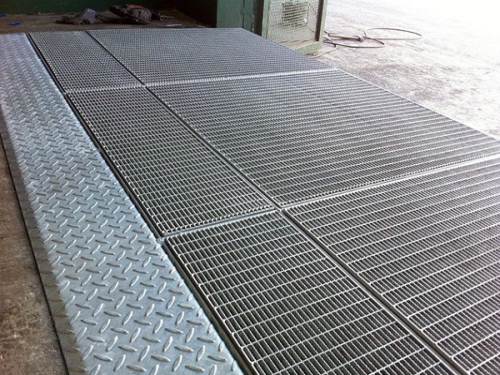 平臺熱浸鋅鋼格柵 平臺熱浸鋅鋼格柵